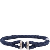 Pig & Hen - Rope Bracelets - Marinblå | silver Icy Ike